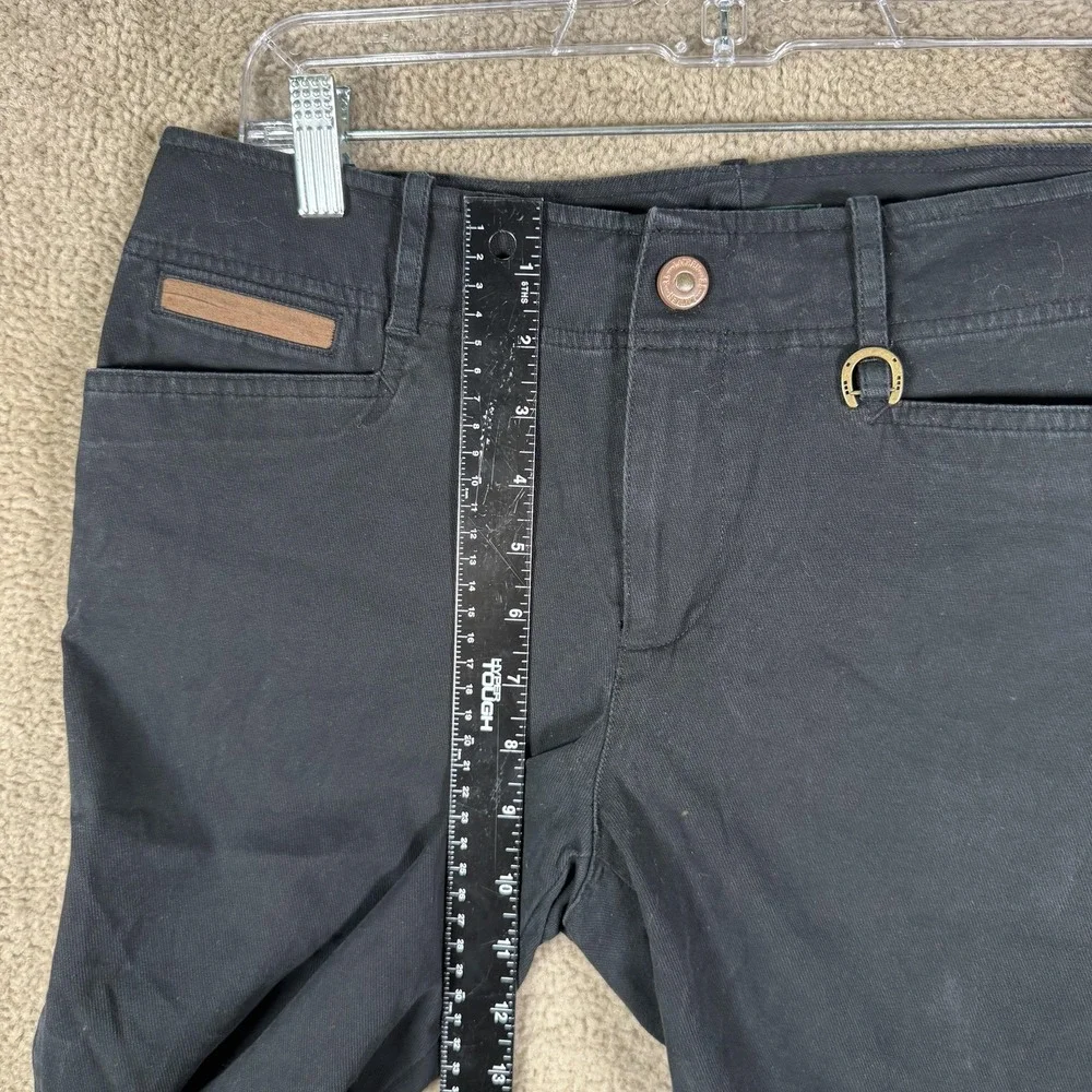 Lauren Ralph Lauren Pants Womens 8P Black Twill Chino Slim Ankle Stretch Pockets